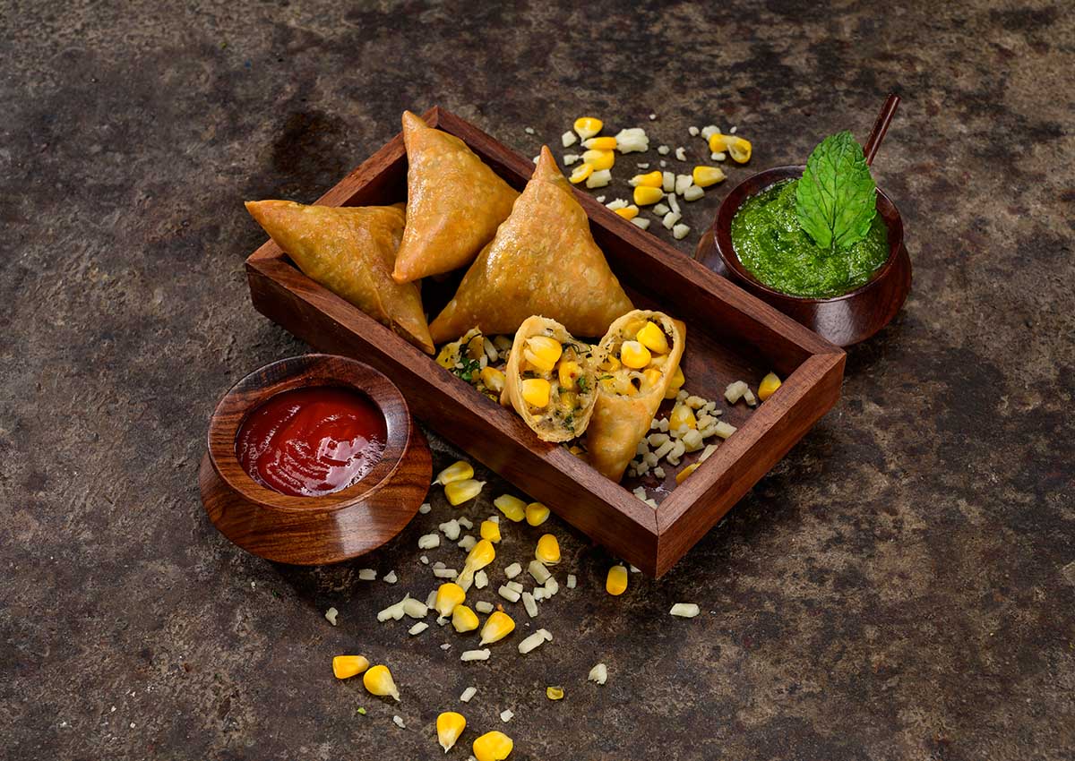 Corn & Cheese Patti Samosa