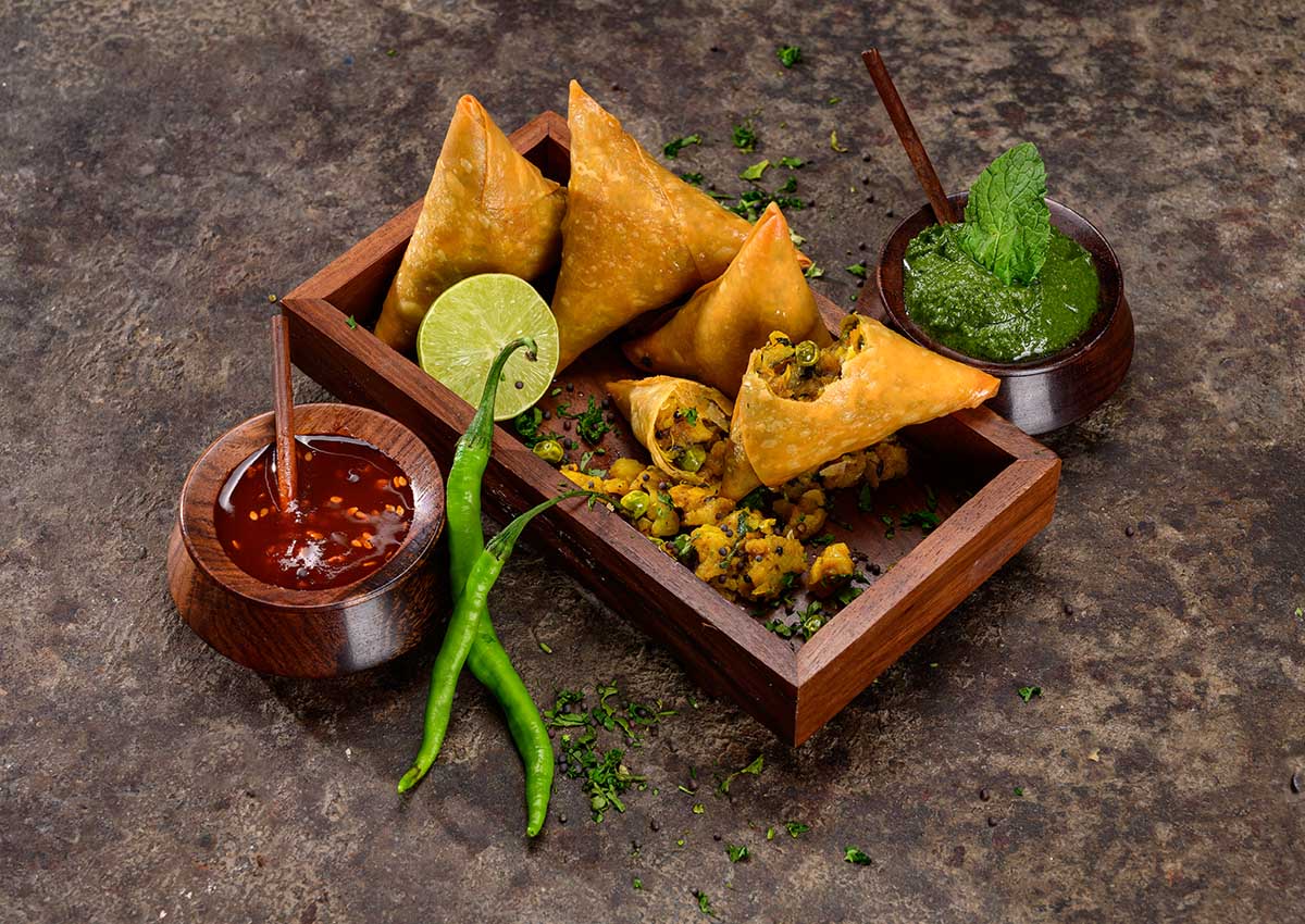 Masala Aloo Patti Samosa