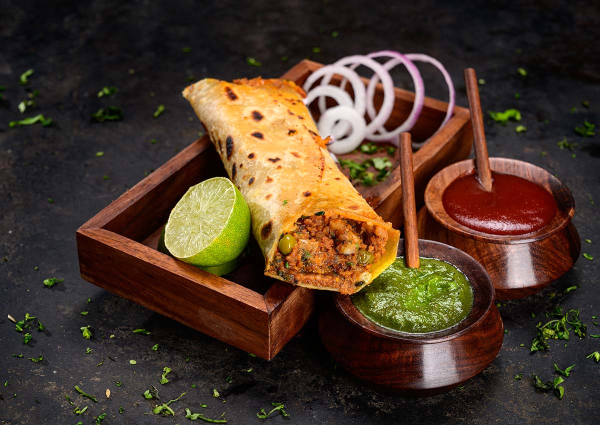 Mutton Keema Wrap