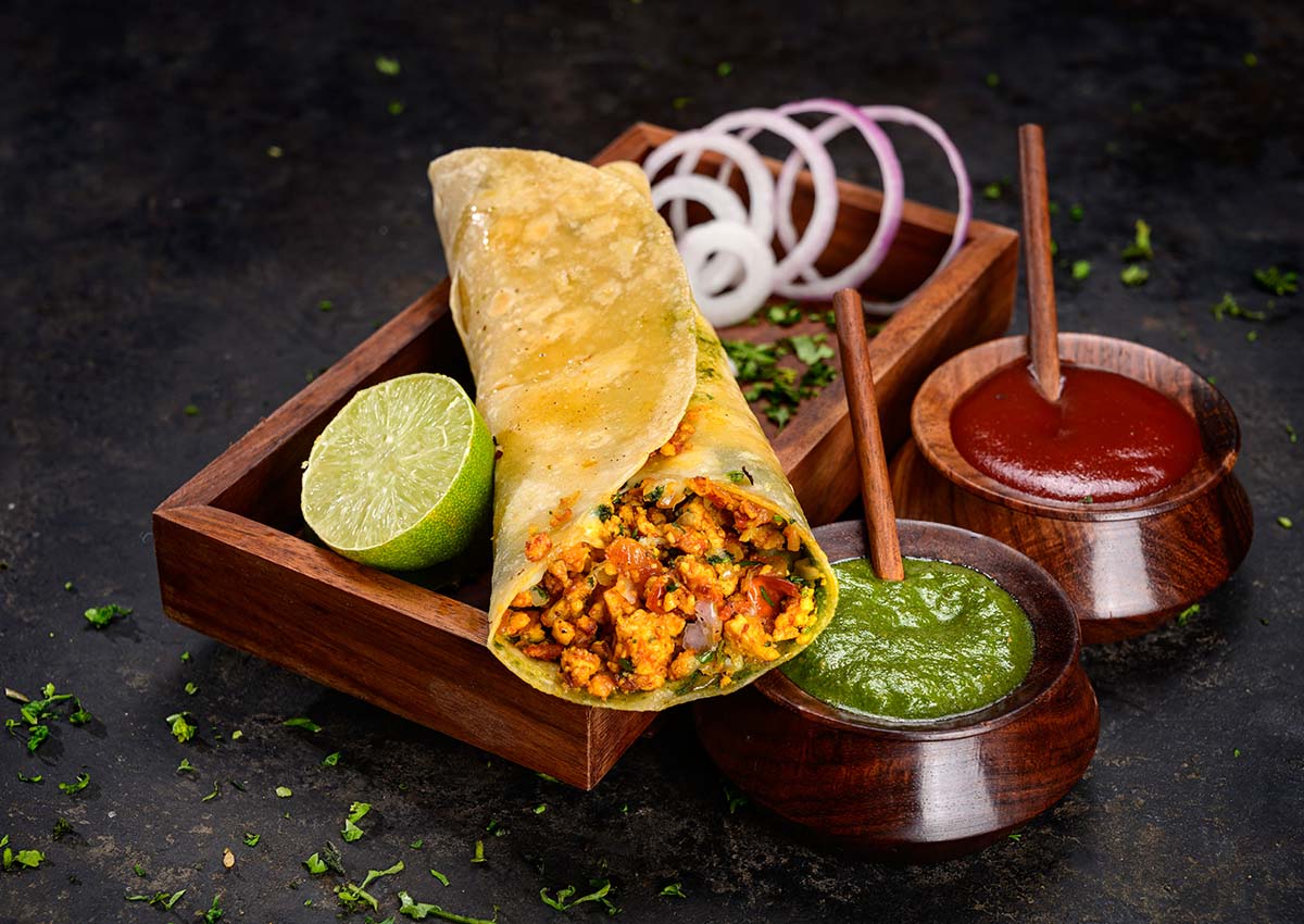 Paneer Bhurji Wrap