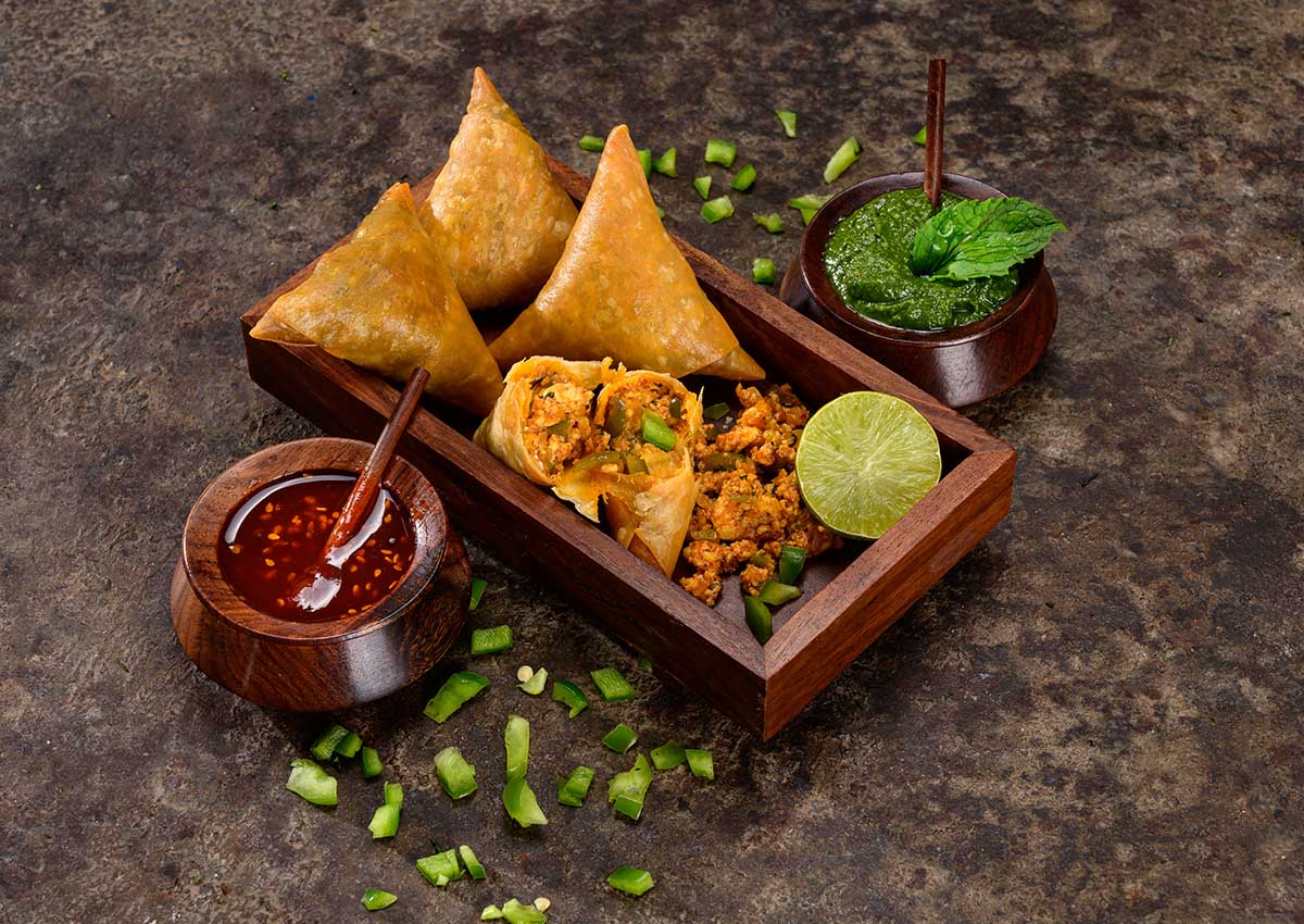 Paneer Kathi Patti Samosa